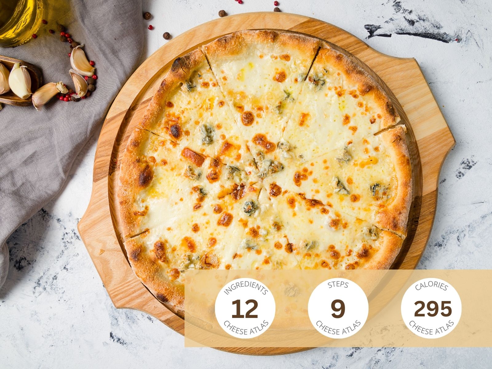Quattro Formaggi Pizza: Four Cheese Delight in Every Bite